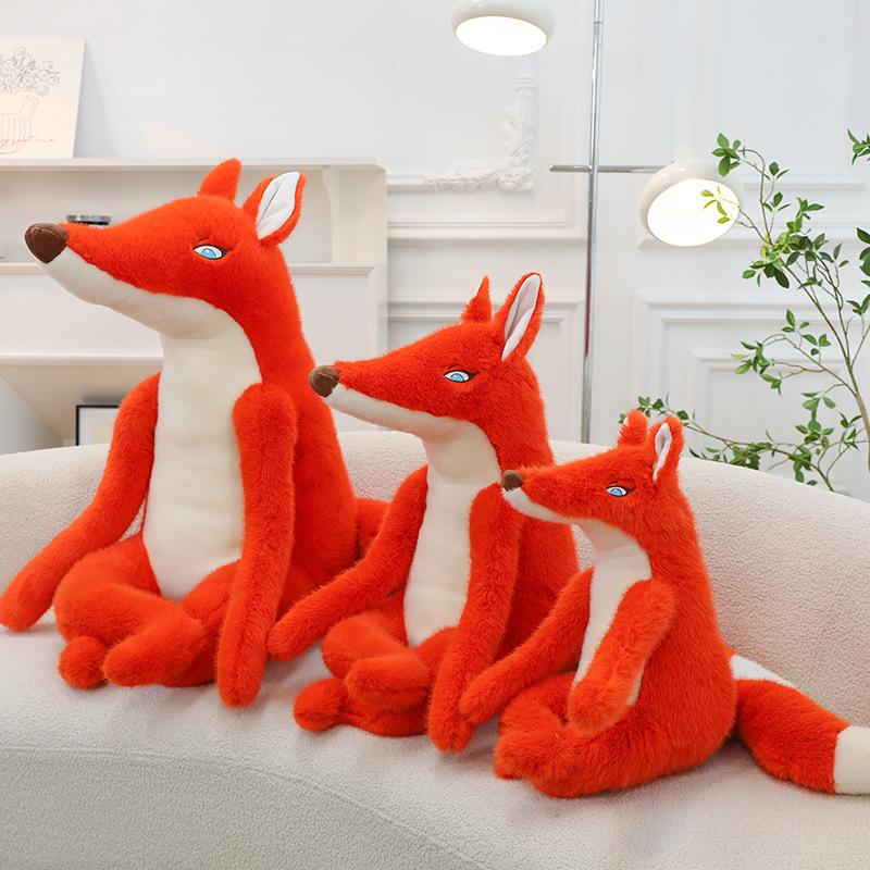 Cartoon Confident Fox Plush Toys Children Sleeping Pillow Girls Office Ornaments Birthday Gift Event