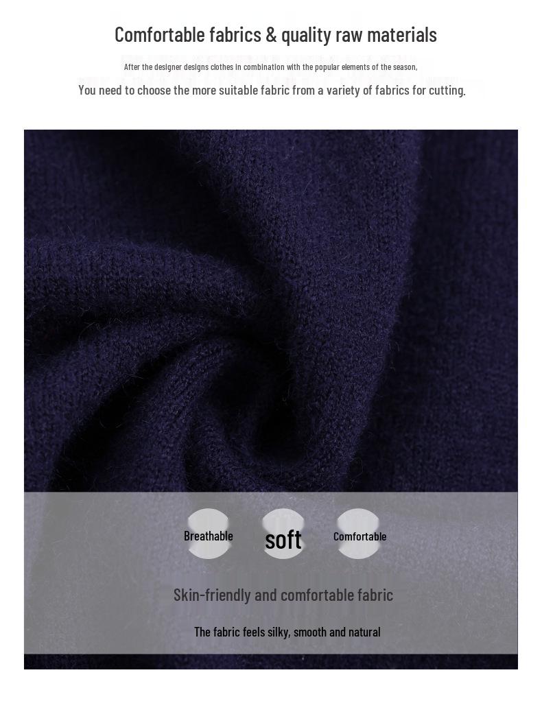 2025 Fashionable Mom's Knitted Two-Piece Look Lapel Sweater - Long-Sleeve Top for Middle-Aged Women, Perfect for Spring & Autumn