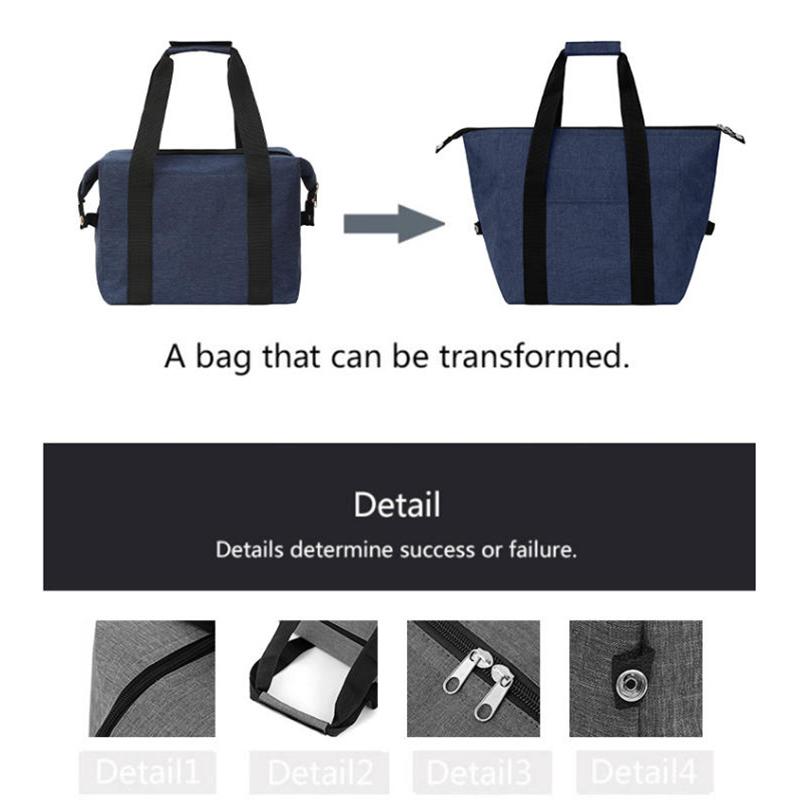 Large Capacity Insulated Grocery Picnic Cooler Bags Reusable Folding Fresh-Keeping Bag For Travel, Lunch, Camping, Food