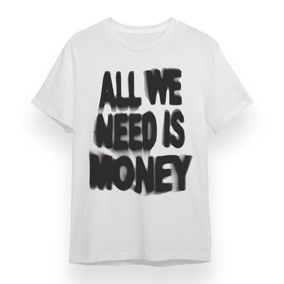Women's T-shirt With All We Need Is Money Graphic Unisex Cotton Plus Size Tee