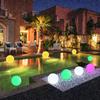 12-25cm LED Luminous Ball Lamp RGB Charging Remote Control Outdoor Waterproof Decorative Atmosphere Lamp Courtyard Lawn Lamp Hot