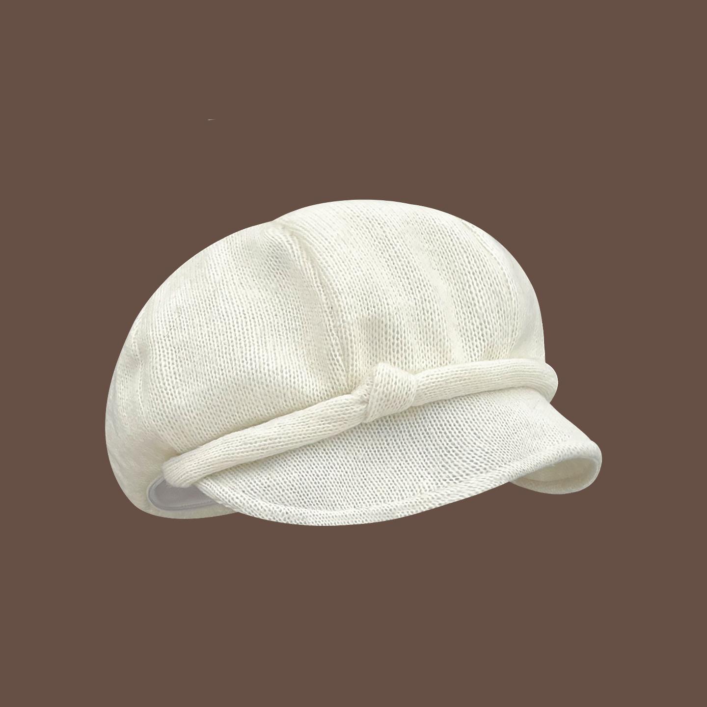 Осенний и зимний теплый ретро универсальный женский берет с утиным клювом