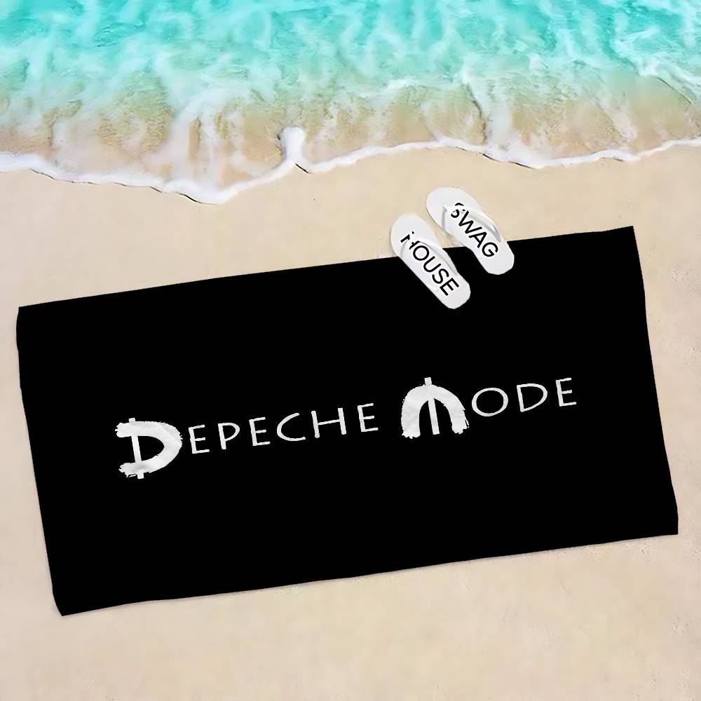 Electronic Rock D-Depeche Microfiber Printed Beach Towel Mountain Climbing Yoga Beach Swimming Running Absorbent Soft Towel