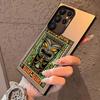 Horro Tribal Tiki Phone Case For Samsung Galaxy S25 Edge S24 S23 S22 S21 S20 Ultra Funda Silicone Silver Cover