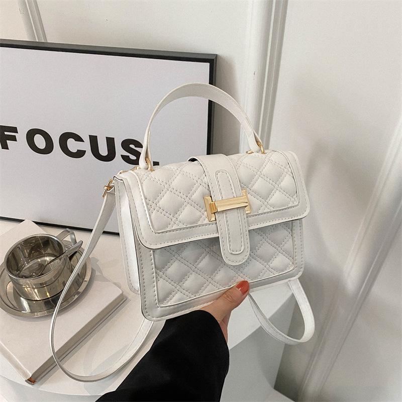 High Value Texture Niche Diamond Square Bag Summer Fashion Temperament Messenger Bag Shoulder Bag