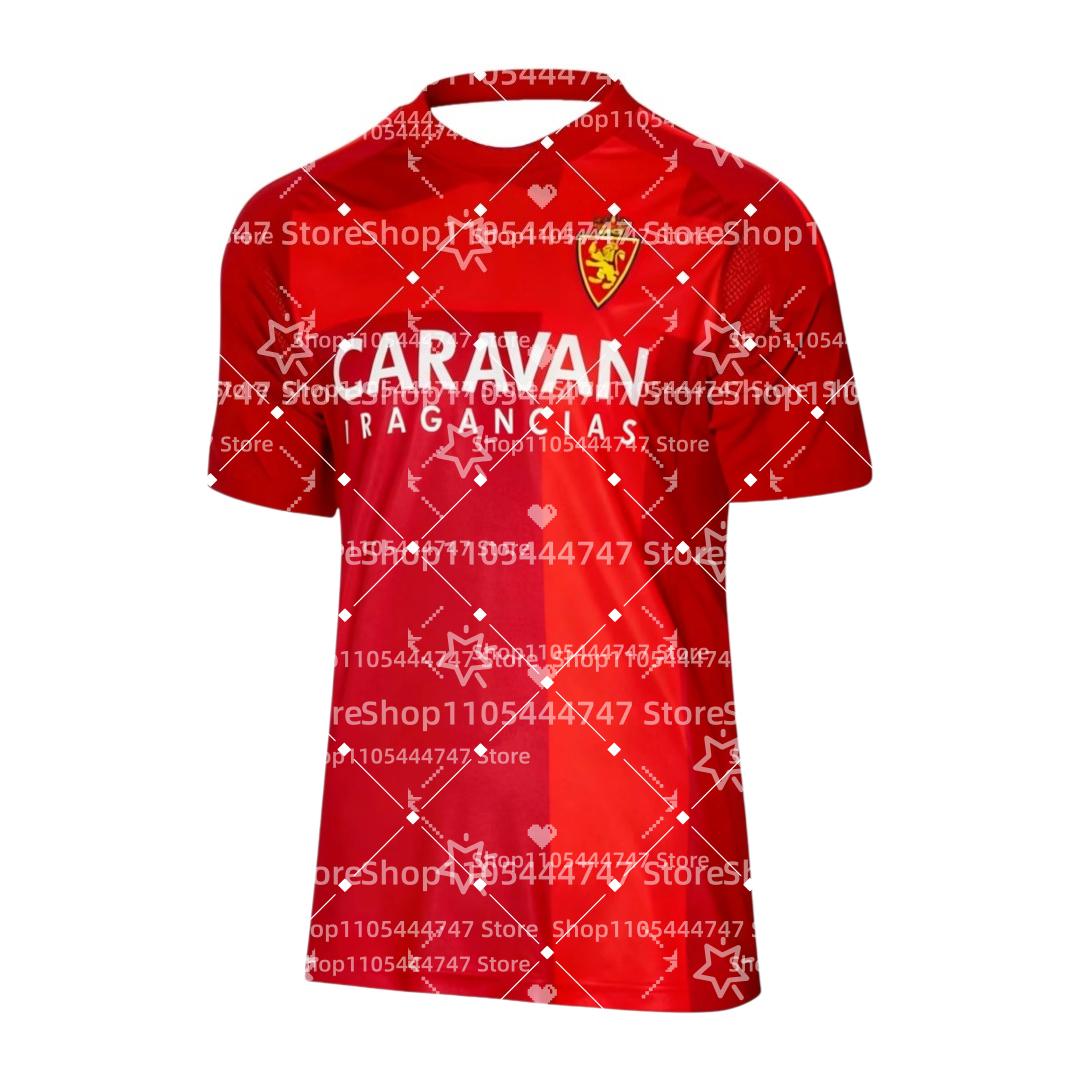 Nueva Camiseta de Fútbol Real Zaragoza de Verano para Hombre y Mujer - Adecuada para el Uso Diario y como Top de Entrenamiento M red