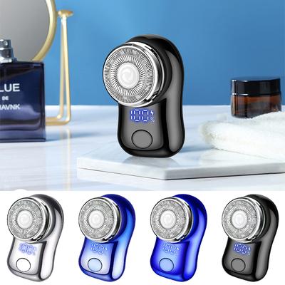 Portable  Mini Beard Razor for Men Electric LED Display Shaver Travel Beard Knife Body Hair Trimmer Remover