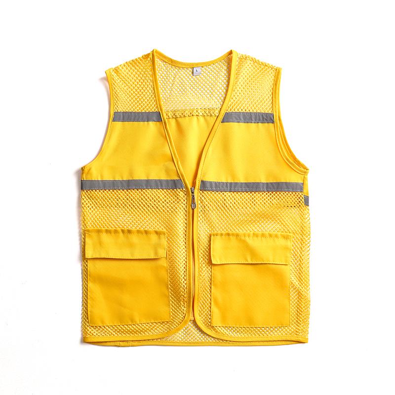 Custom Logo Breathable Mesh Reflective Vest for Public Service & Volunteer Activities