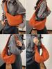 Shoulder Bag for Shoulder Tote for Adjustable Shoulder Strap [Tuten] Women, Bag, Bag, Corduroy, Soft, Handbag, Plain, Simple, Handheld, Cute,