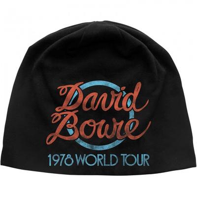 David Bowie Unisex Adult 1978 World Tour Logo lue