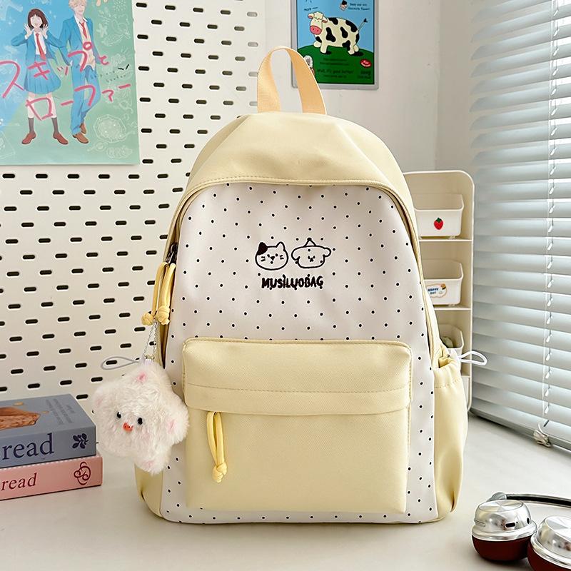 Schoolbag Japanese Ins New High-value Fresh College Style Backpack Junior High School Student Schoolbag Lightweight Large-capacity Backpack