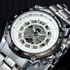 Winner Luminous Brand Steel Men Automatic Mechanical Watch Skeleton Military Relogio Male Montre men watches Relojes hombre