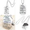 Premium Quality Friendship Necklace Stainless Steel Lettering Always Remember