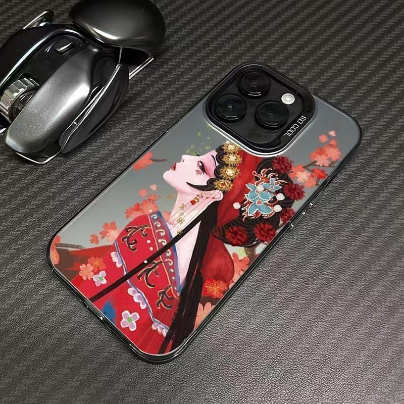 Chinese-style ancient beauty phone case suitable for Apple 15 Pro, iPhone 16 Pro, 17 Pro, and 14 Pro iPhone 7