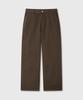 Daibeuin Washed Loosed Wide Cotton Pants (Brown)
