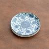 Zen Style Retro Blue & White Porcelain Tea Cup Coaster – Ceramic Anti-Scald Heat Insulation Pad for Gongfu Tea Ceremony.