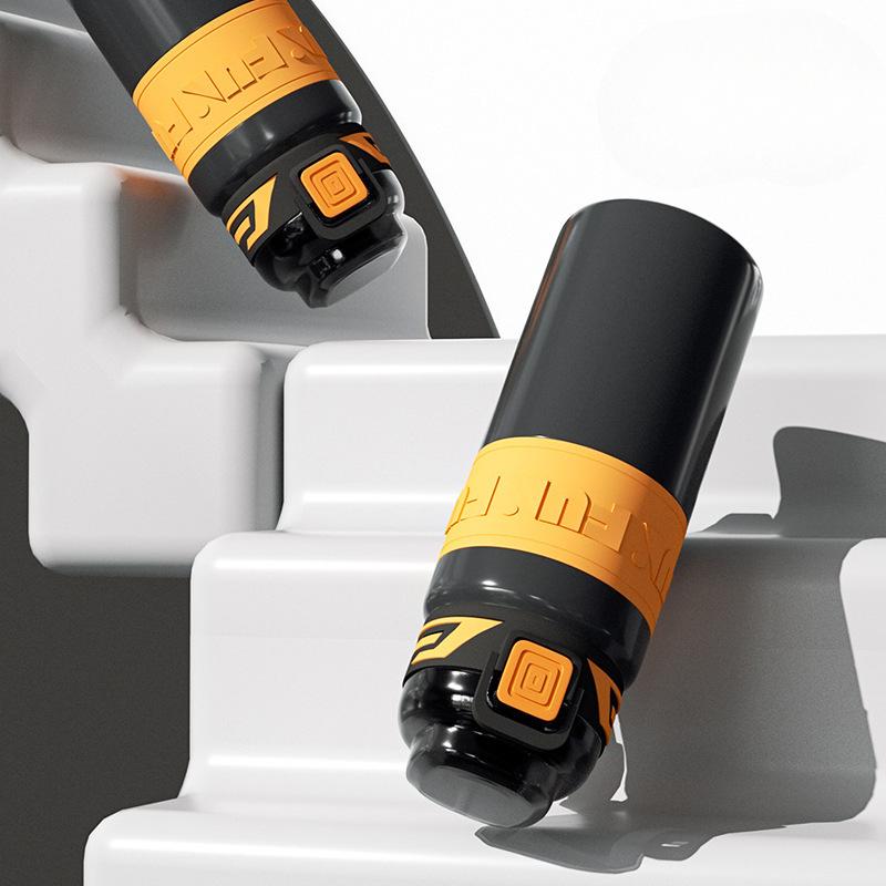 Summer New Sports Cup High Appearance Level Stainless Steel Thermos Cup Outdoor Convenient Spring Cover Double Drinking Cup