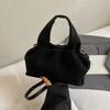 Autumn Winter High Grade Faux Suede Women Handbags Classic Temperament Fashi Solid Crossbody Bags French Retro Shoulder Bag