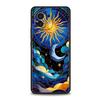 Phone Case Cover for Xiaomi Poco F7 F6 F5 F4 F3 X7 X6 X5 X4 X3 NFC M4 C51 C55 GT Pro Soft TPU Beautiful Sun Moon Glass Pattern