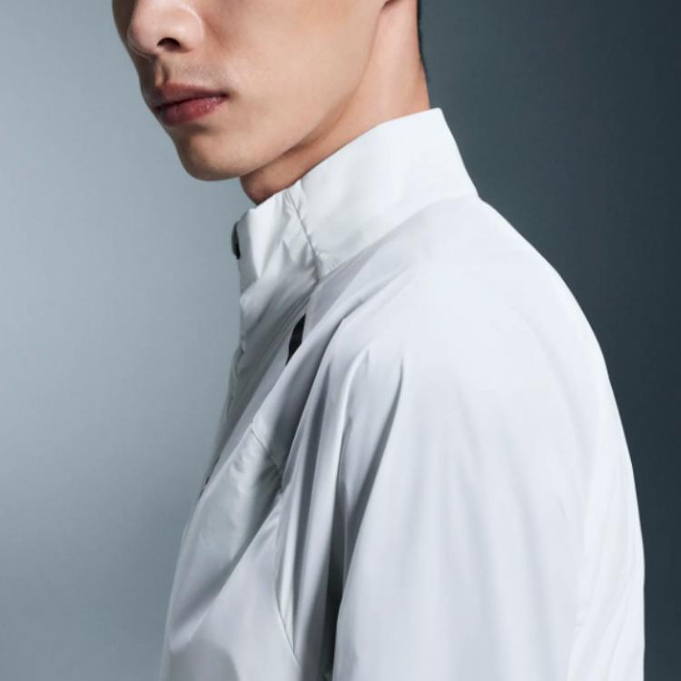 On Weather Jacket Insulated Logo Print Soft Versatile Skin-Friendly Stand Collar Jacket Men Jacket White 1ME30080069