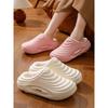 Pantoufles d'intérieur pour hommes et femmes, semelle épaisse, antidérapantes, chaudes, imperméables, en coton, Chaussures d'intérieur