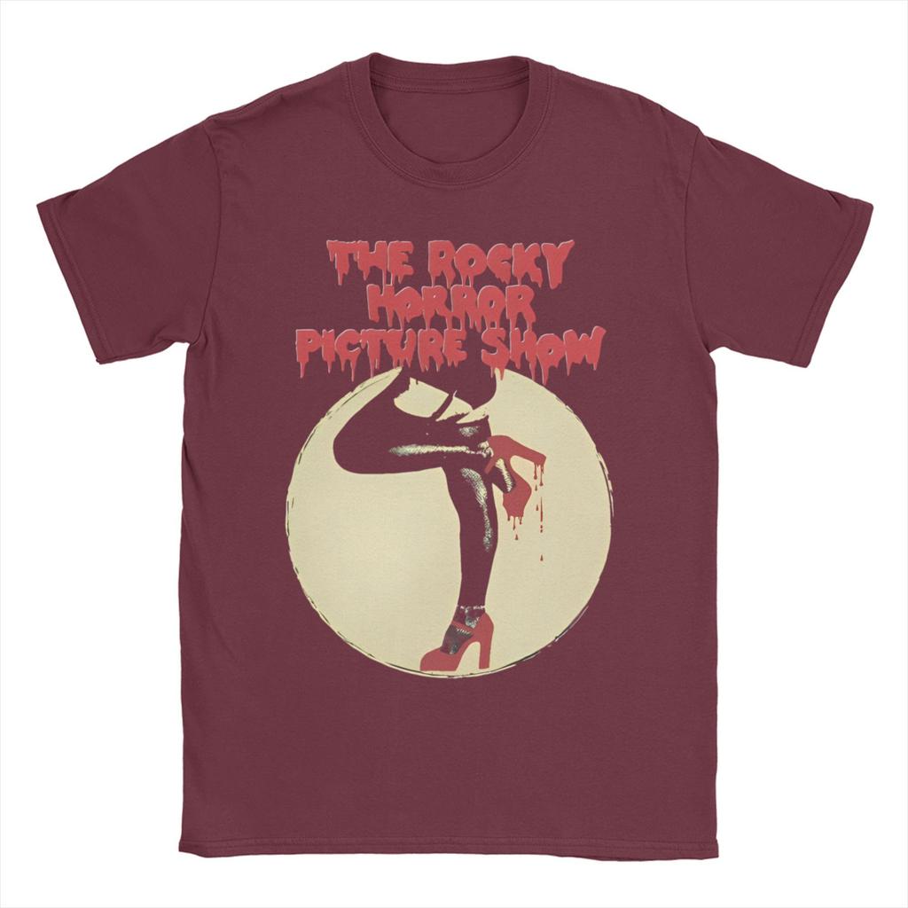 Men T-Shirts The Rocky Horror Show Vintage Pure Cotton Tees Short Sleeve Picture Show T Shirts Crewneck Clothing New Arrival