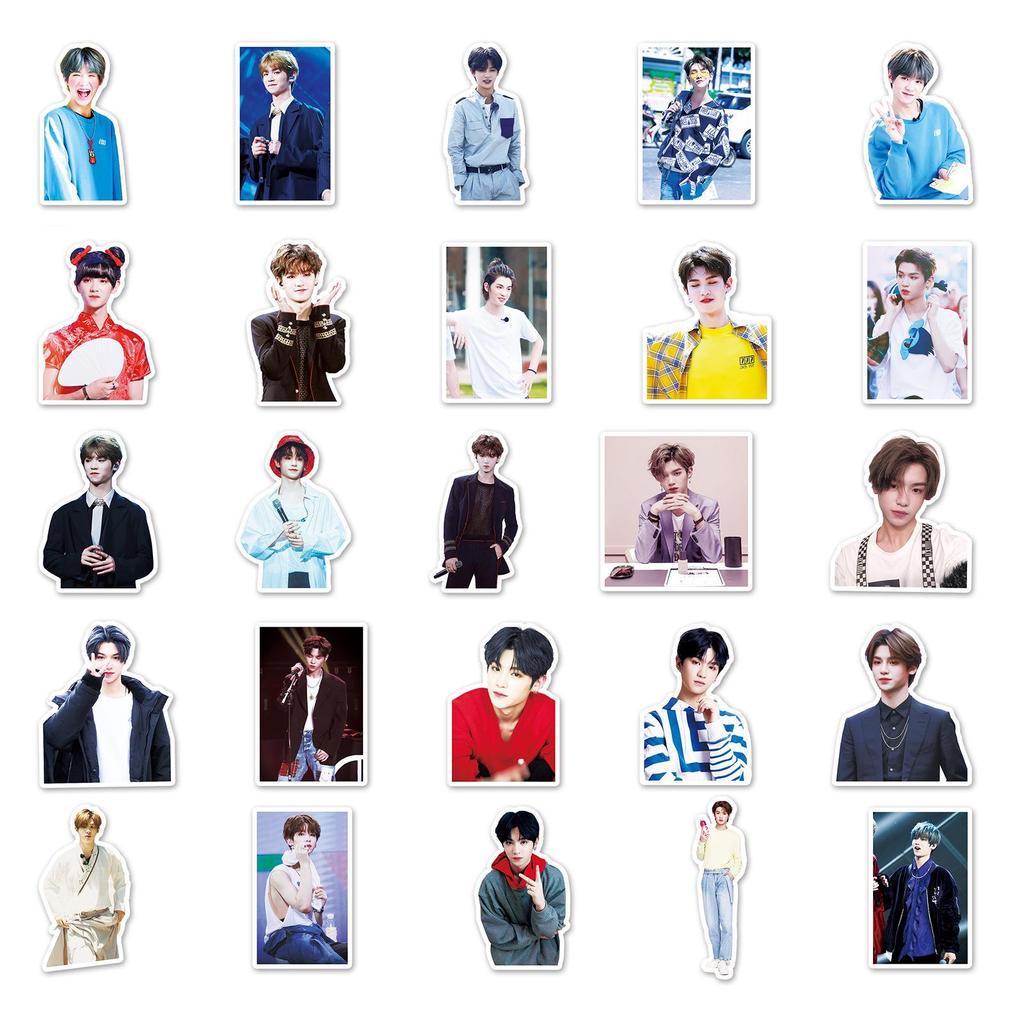 Huang Minghao Stickers: 50 Justin Jia Star Designs for Notebooks & Luggage