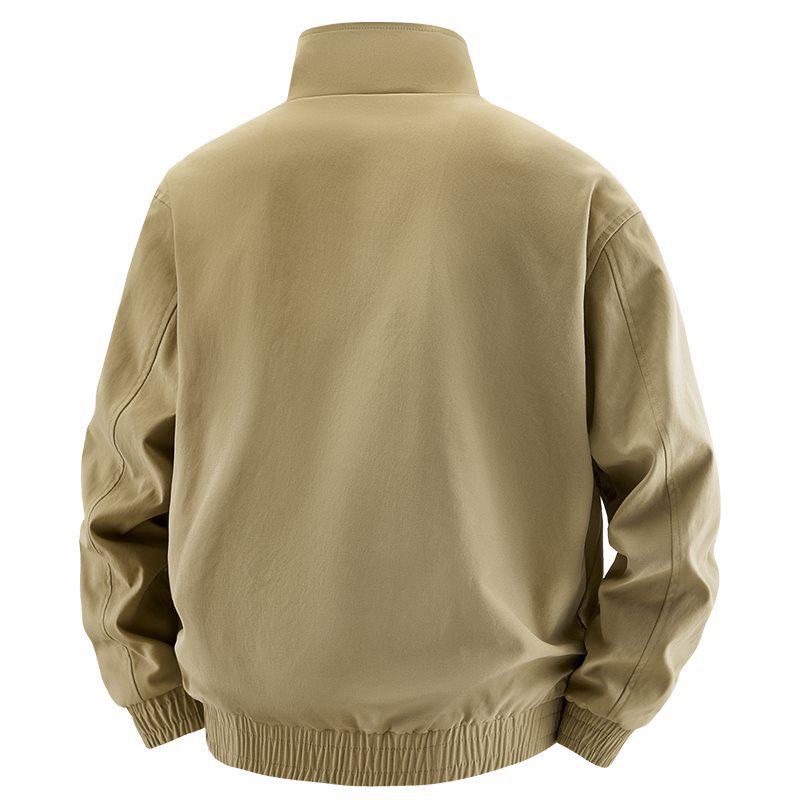 Men's Lightweight Spring/Autumn Jacket - Casual, Breathable Outdoor Sportswear for Middle-Aged and Older Dads