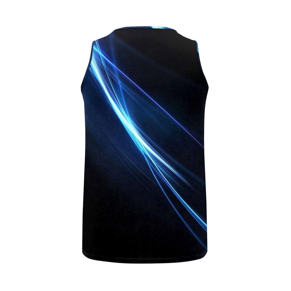 Mens Summer Surf Beach Tank Top Casual Breathable Sleeveless Top Loose Print Tank Top