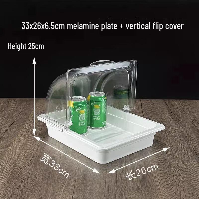 European Style Melamine Food Display Tray with Lid