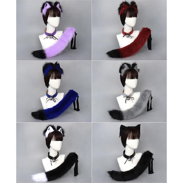Cat Cosplay Costume Cat Ears Tail Choker Halloween Party Cat Ears Headband Tail