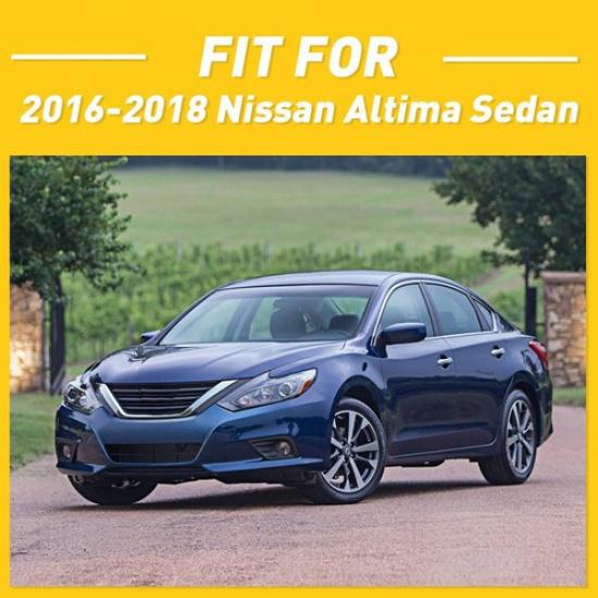 For 2016-18 Nissan Altima Front Sedan Bumper Cover Kit Mounting Bracket Support