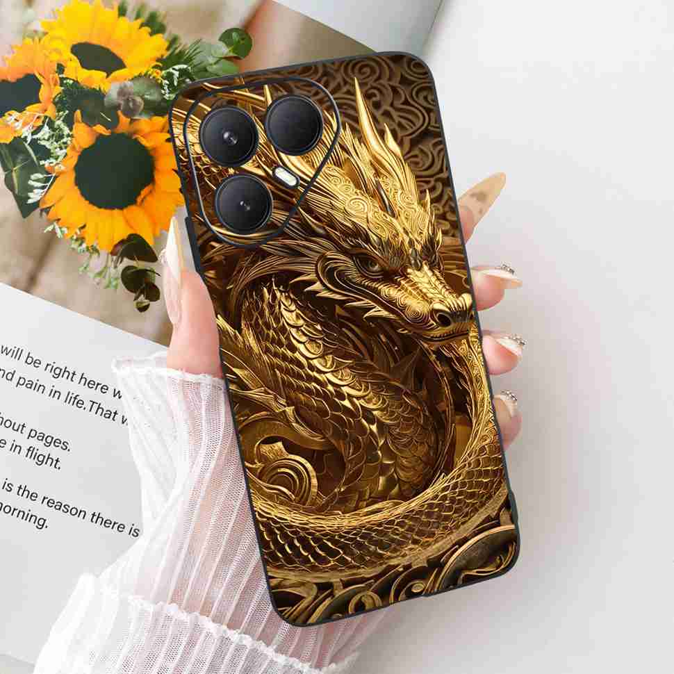 For Tecno Pova 7 Ultra 5G LJ9 Case Cartoon Cat Tiger Silicone TPU Black Cover For Tecno Pova 7Ultra 5G 6.67" Phone Cases Fundas