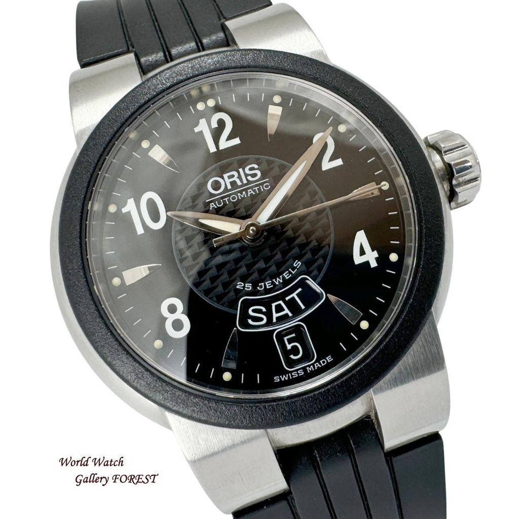 Used [ORIS TT1 Day Date] 7523-44 Used men's watch automatic winding black dial  A rank 