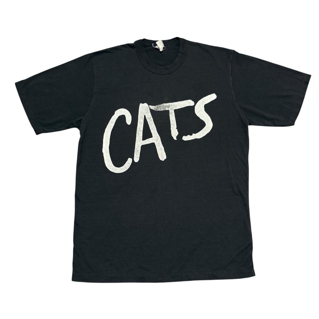 Vintage Cats Musical Shirt Black 80s Single Stitch Broadway Andrew Lloyd Webber