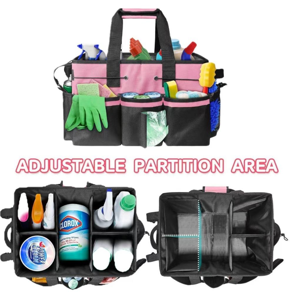 Large‑Capacity Oxford Cloth Tool Storage Bag Multifunctional Portable Cleaning Handbag Work Accessories