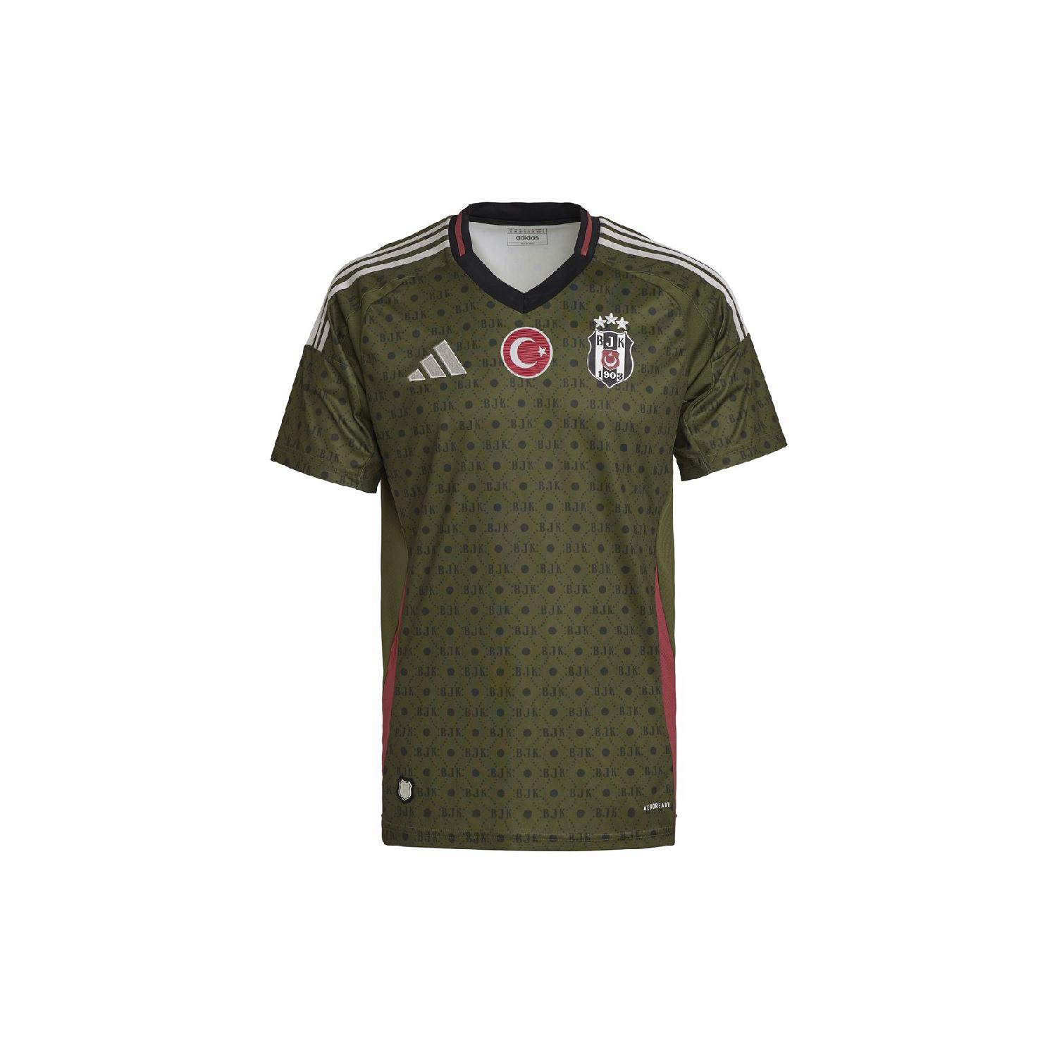 

It1486-e Мужской трикотаж цвета хаки Adidas Bjk Beikta 4 Jsy XS зелёный