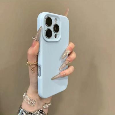 Luxury Matte Soft Silicone TPU Case for iPhone 16 15 14 Plus   11 Pro Max Simple Solid Rubber Candy Color Shockproof Cover