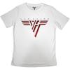 Unisex-Shirt Baumwolle Oversize Große Größe Van Halen Klassisches Rotes Logo Kurzarm-T-Shirt Weiß Neu