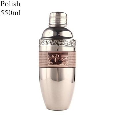 500ml/800ml Engraving Skull Stainless Steel Cocktail Boston Bar Shaker Bar Tools Barware
