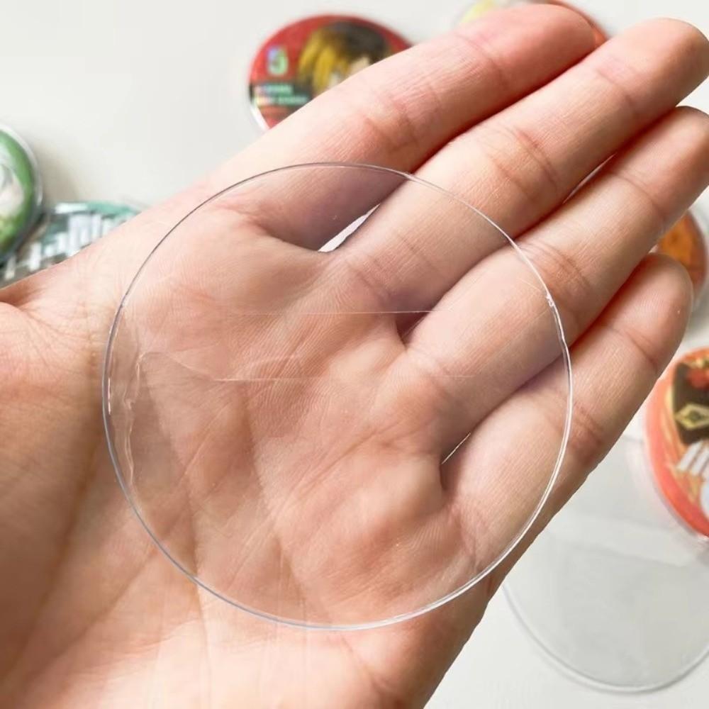 10pcs/Set CPP Badge Protective Sleeves Round 63/83mm Badge Protector Case For 58/75mm Badge Storage