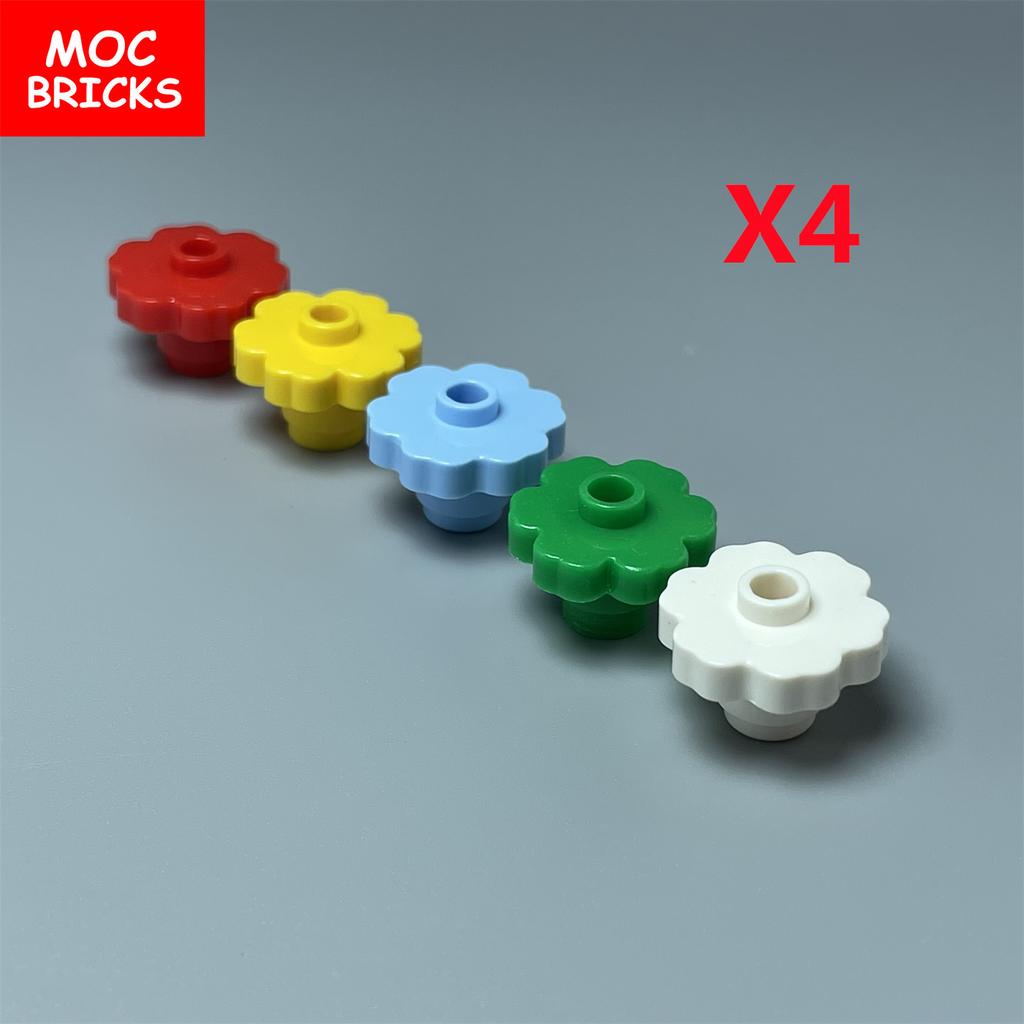 Non-Toxic Moc Bricks Plant Flower 2X2 Rounded Compatible Assembles Particles 98262 Building Blocks Parts Story Bulk Model Toys