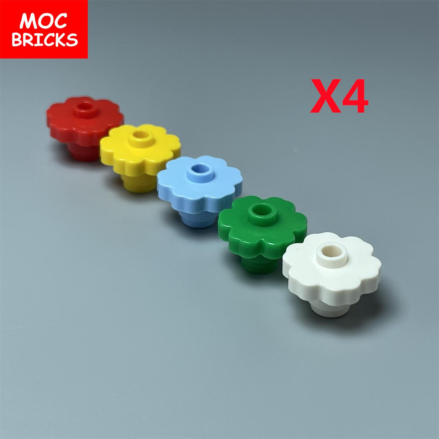 

MOC Blocks Plant Flower 2x2 Rounded Works With Assembles Particles 98262 Construction Bricks Parts Story Bulk Model Playthings