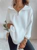 2024 European & American Autumn/Winter Women's Fashion: Trendy Street Style Loose Lapel Zip-Up