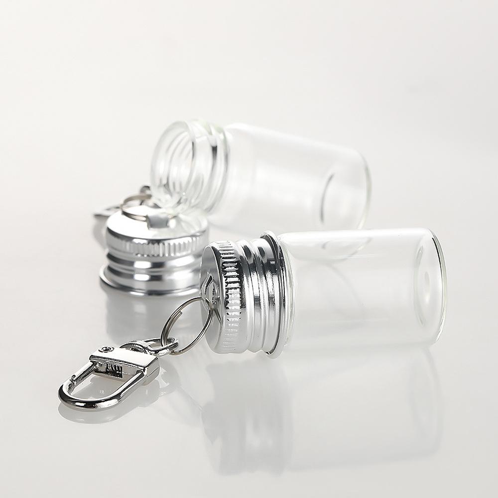 1-10 Pièces Porte-clés Bouteille Souhait en Verre pour Décoration DIY Artisanat Porte-clés Couple Porte-clés Pendentif Drôle Lanière Cordon Porte-clés Bijoux Cadeau