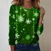 Long Sleeve Shirts For Women Cute Print Graphic Tees Blouses Casual Plus Size Basic Tops Pullover