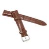 Watch Band PU Leather Alloy Pin Buckle Sweatproof Soft Breathable Replacement WatchbandBrown