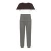 Women's Jogging Fashion Round Neck Short Sleeve Belt Loose Pants Tracksuit