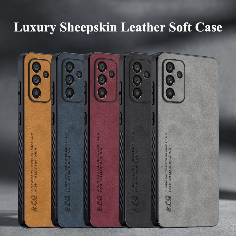 Custodia Protettiva per Lenti in Pelle Opaca per Samsung S23 S22 S21 FE Plus Ultra A74 A54 A34 A14 A73 A53 A33 A13 A72 Cover con Paraurti Magnetico