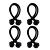 4pcs Knotted Hair Tie High Elasticity Hair Rope Bands Solid Color Hair Ring Durable Ponytail Holder Hair Accessories For Women